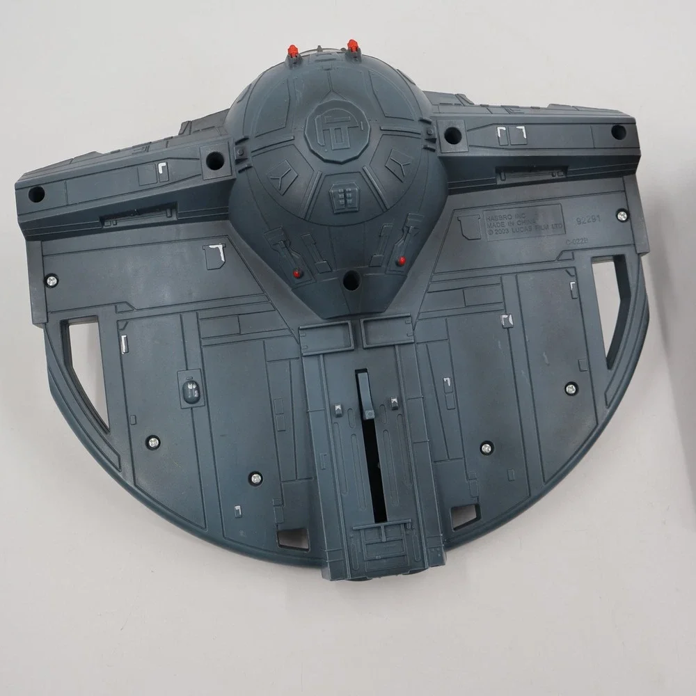 Hasbro Star Wars TIE Fighter Vehicle 2003 Incomplete Gray Imperial Starship Toy